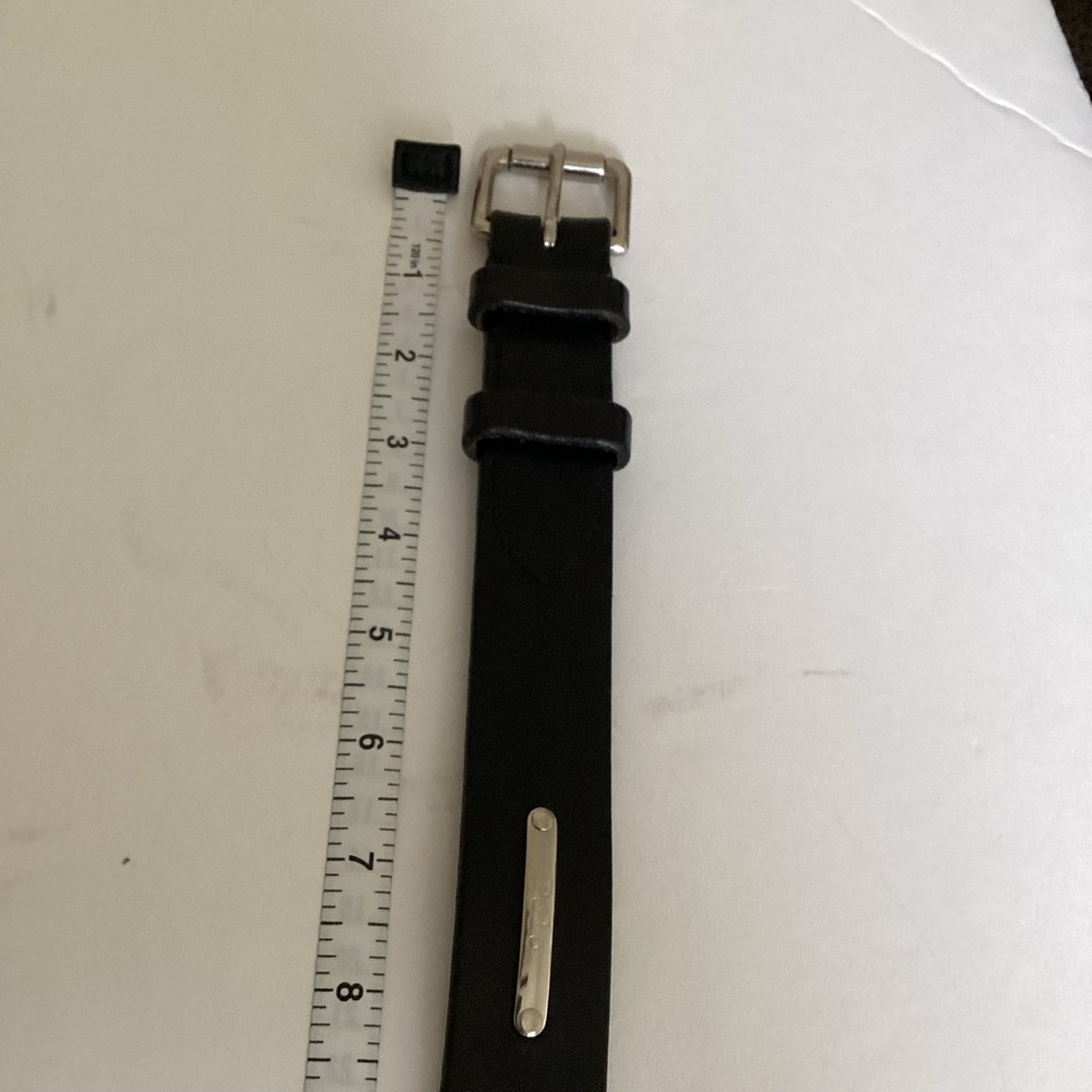 Polo Ralph Lauren Belt Mens 36/90 Black Italian Saddle Leather - Picture 11 of 15